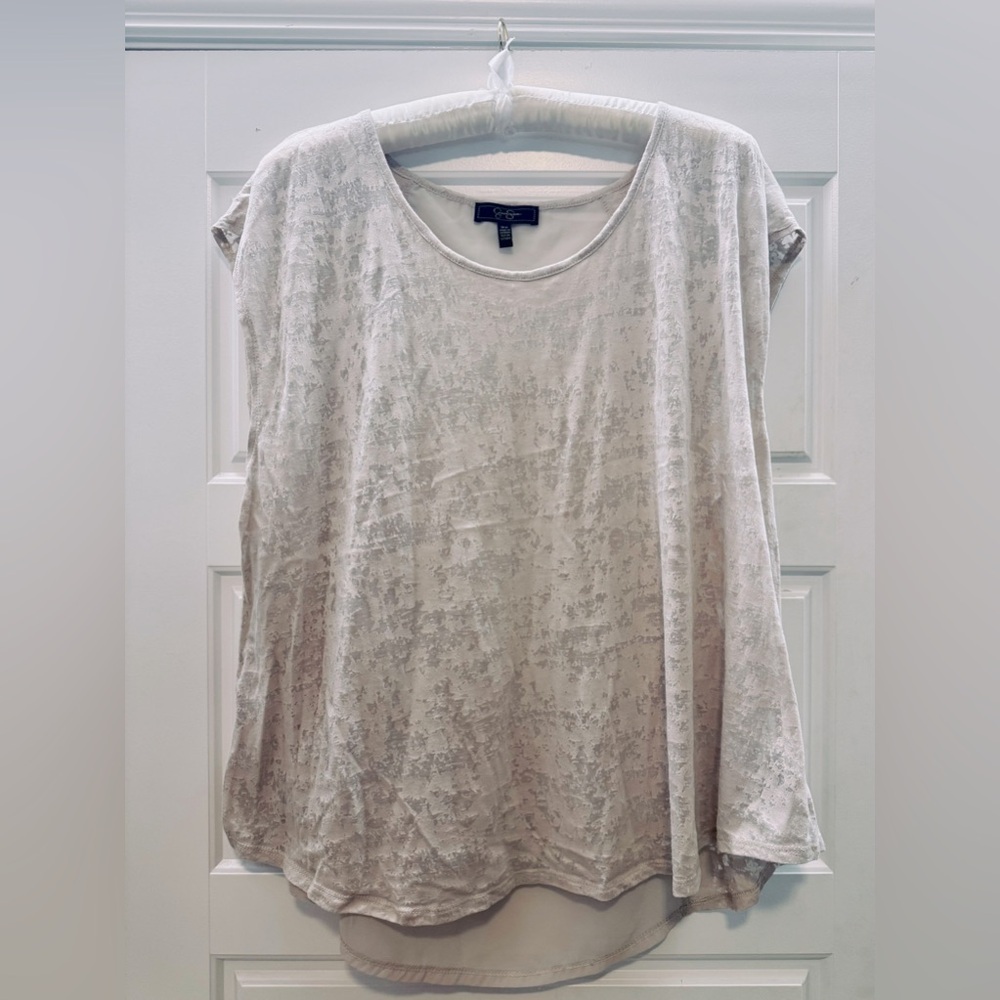 Jessica Simpson Cream Top, sz 3x